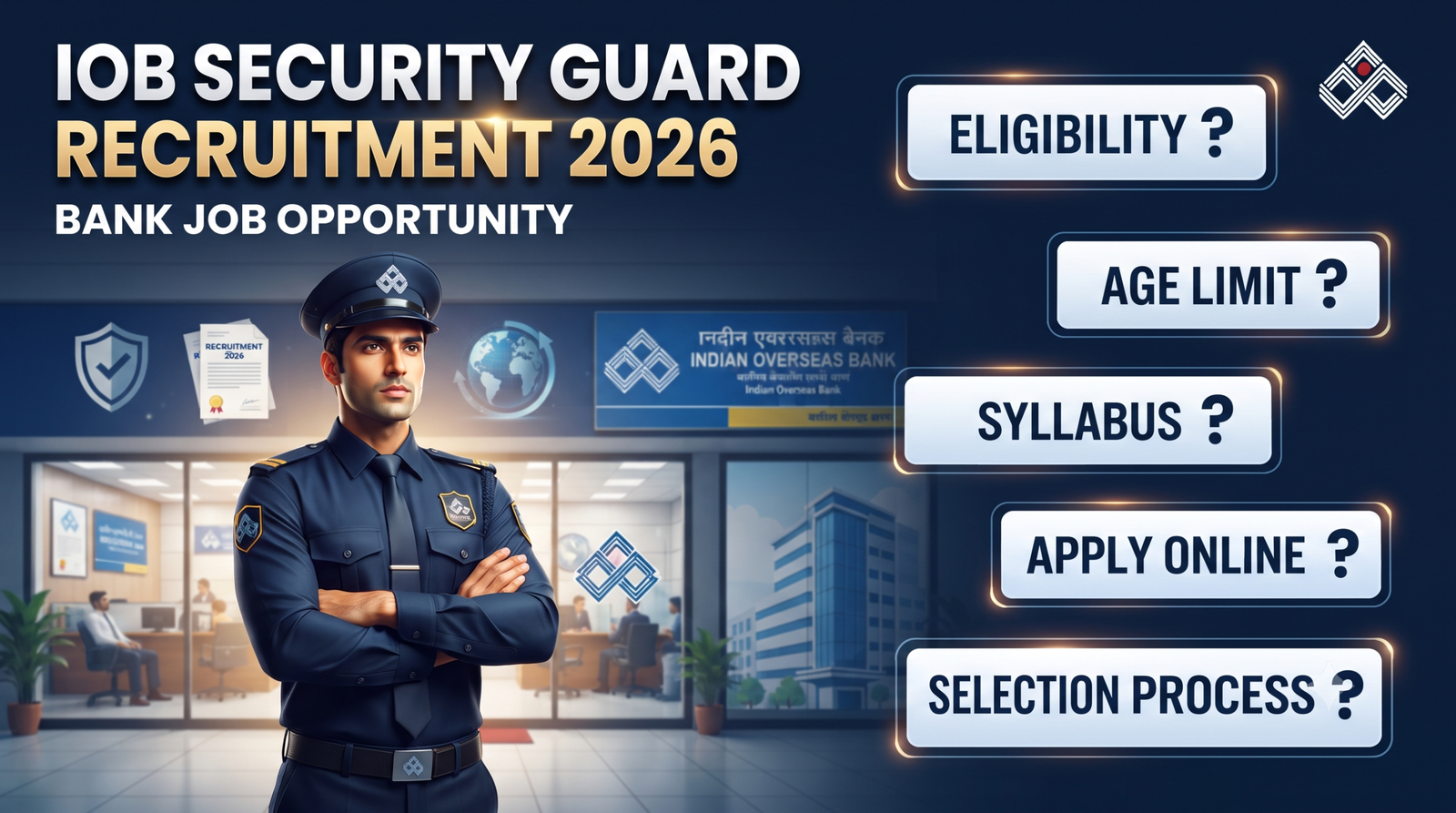 IOB Security Guard Apply Online Form 2026