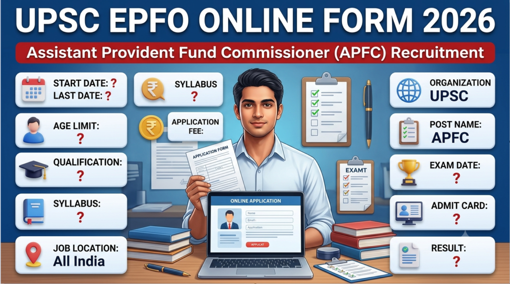 UPSC APFC Apply Online Form 2026