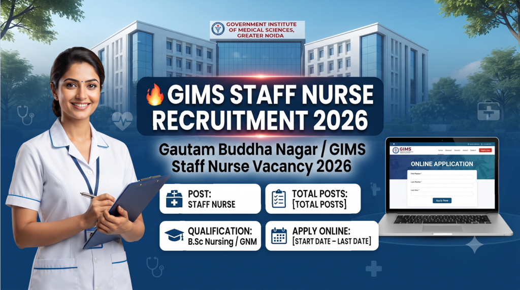GIMS Staff Nurse Apply Online Form 2026