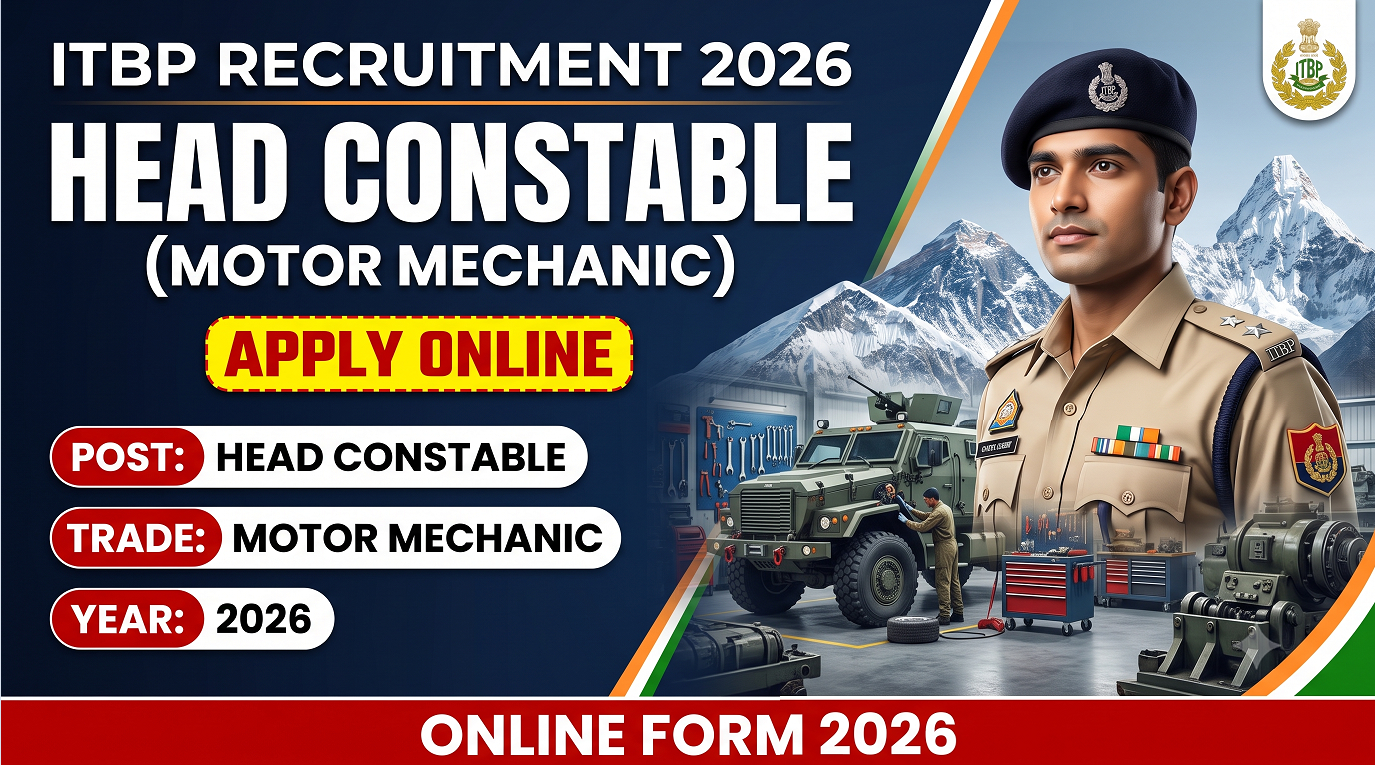 ITBP Head Constable (Motor Mechanic) Apply Online Form 2026