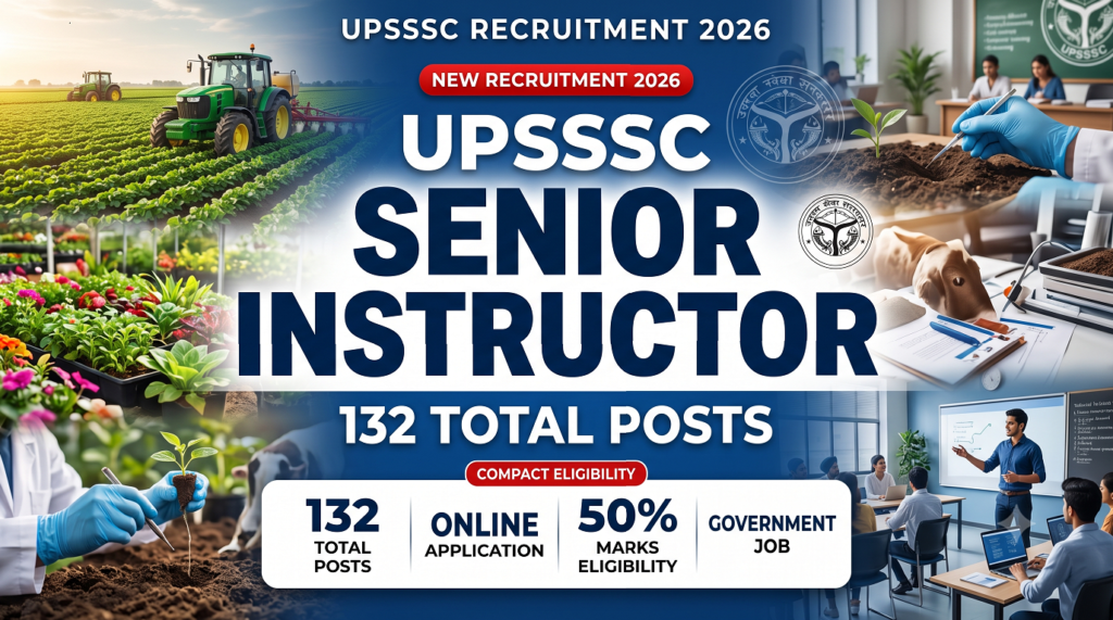 UPSSSC Senior Instructor Apply Online Form 2026